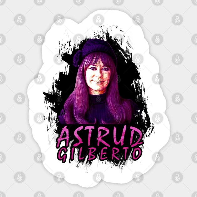 Celebrating Astrud Gilberto Sticker by Color-Lab